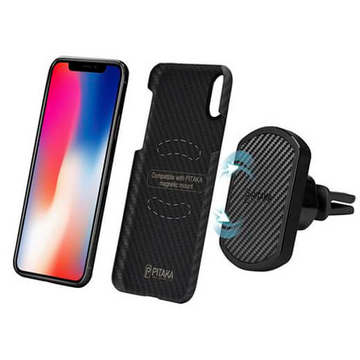 Магнитный автодержатель Pitaka MagEZ Mount Car Vent Black для iPhone