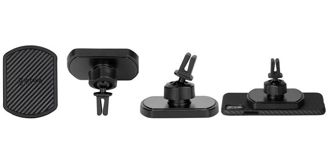 Магнитный автодержатель Pitaka MagEZ Mount Car Vent Black для iPhone
