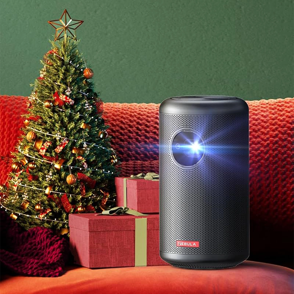 Портативний лазерний проєктор Anker Nebula Capsule Max HD 720p з Wi-Fi, Bluetooth та динаміком 8 Вт