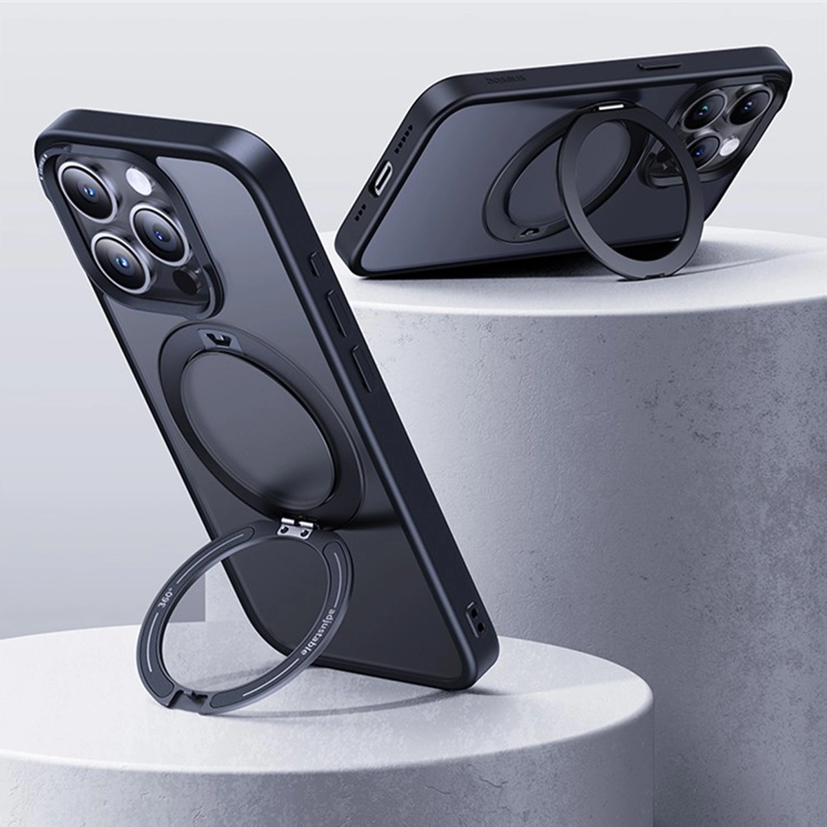 Протиударний чохол Baseus CyberLoop Series Magnetic Case для iPhone 15 Pro Frosted Black