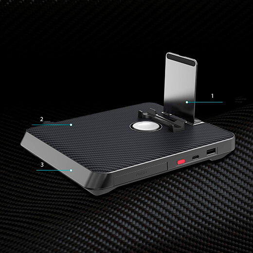 Беспроводная зарядная док-станция Qi 6 in 1 Pitaka Air Omni Aramid для iPhone | iPad | Apple Watch