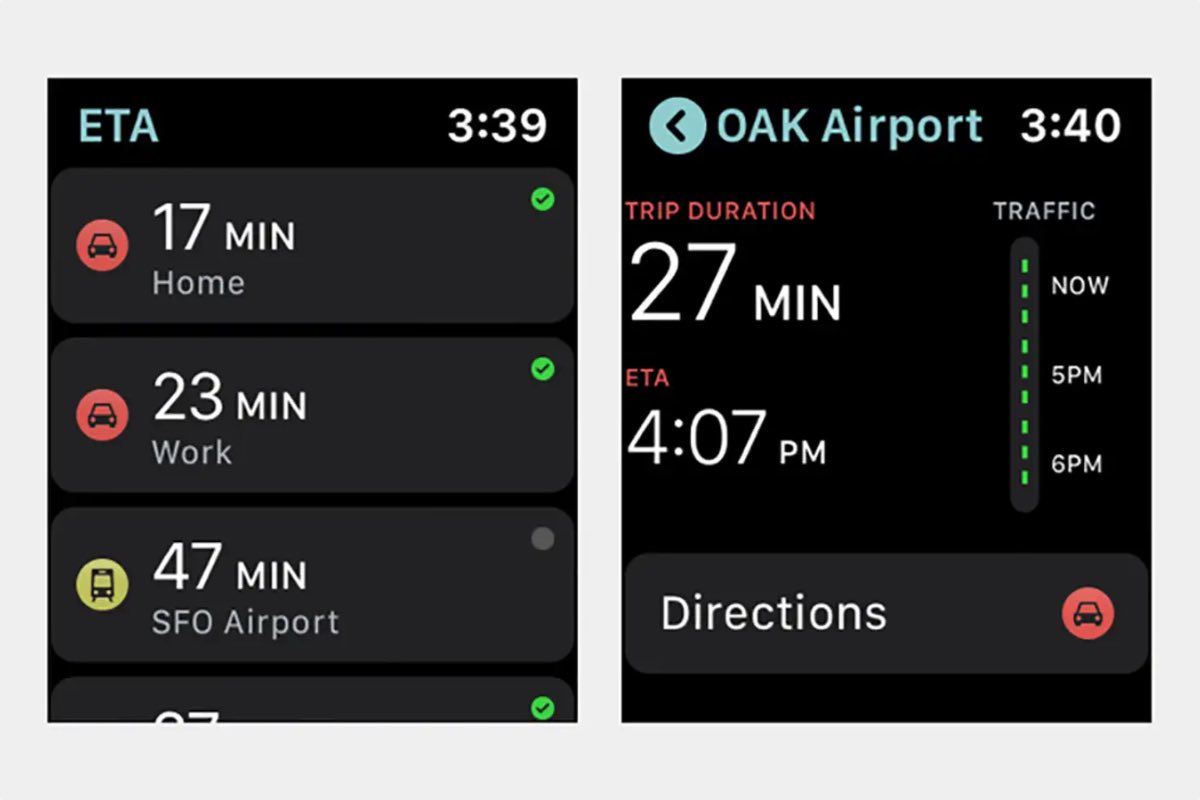 eta apple watch