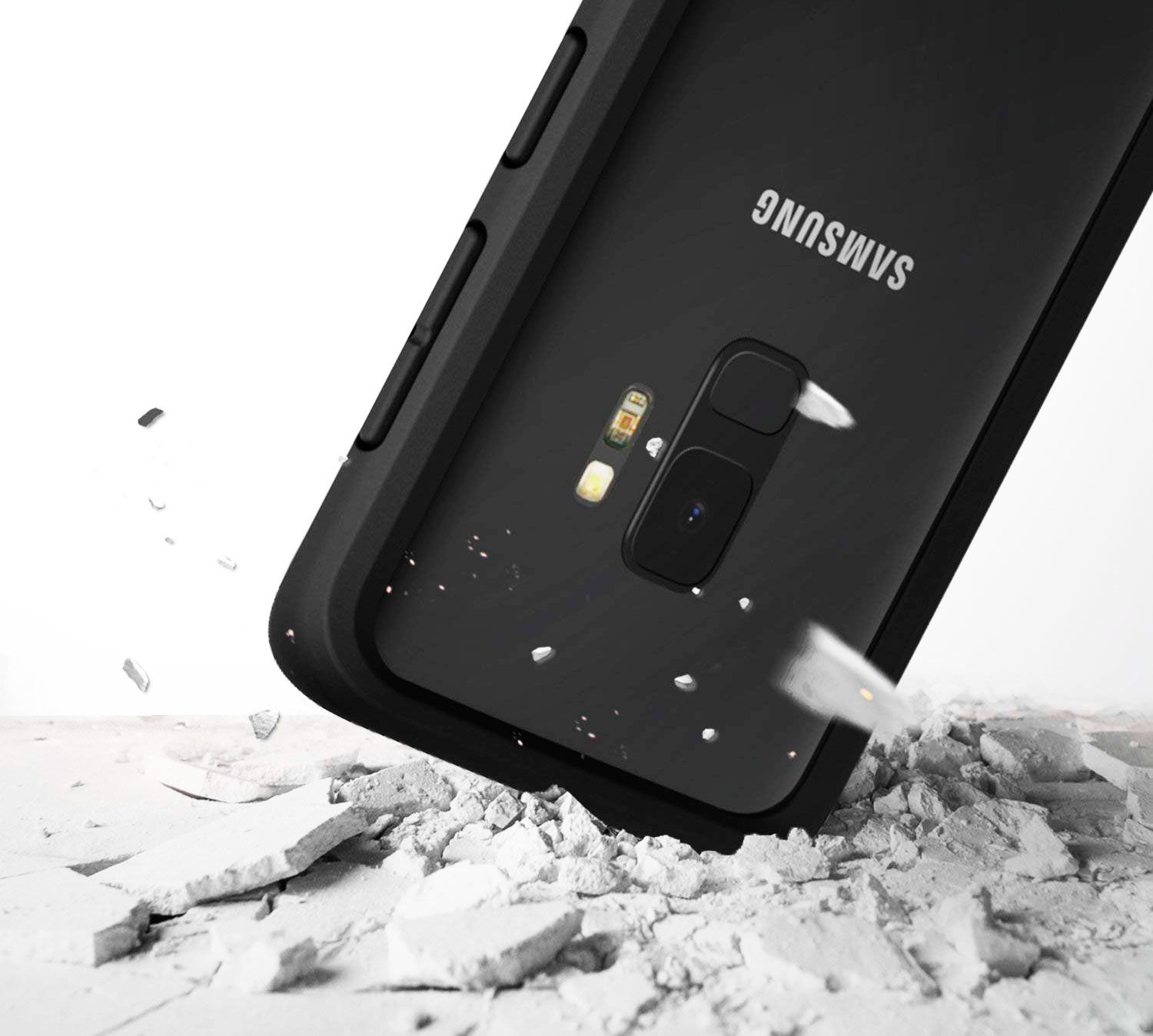 Противоударный бампер RhinoShield CrashGuard Black для Samsung Galaxy S9