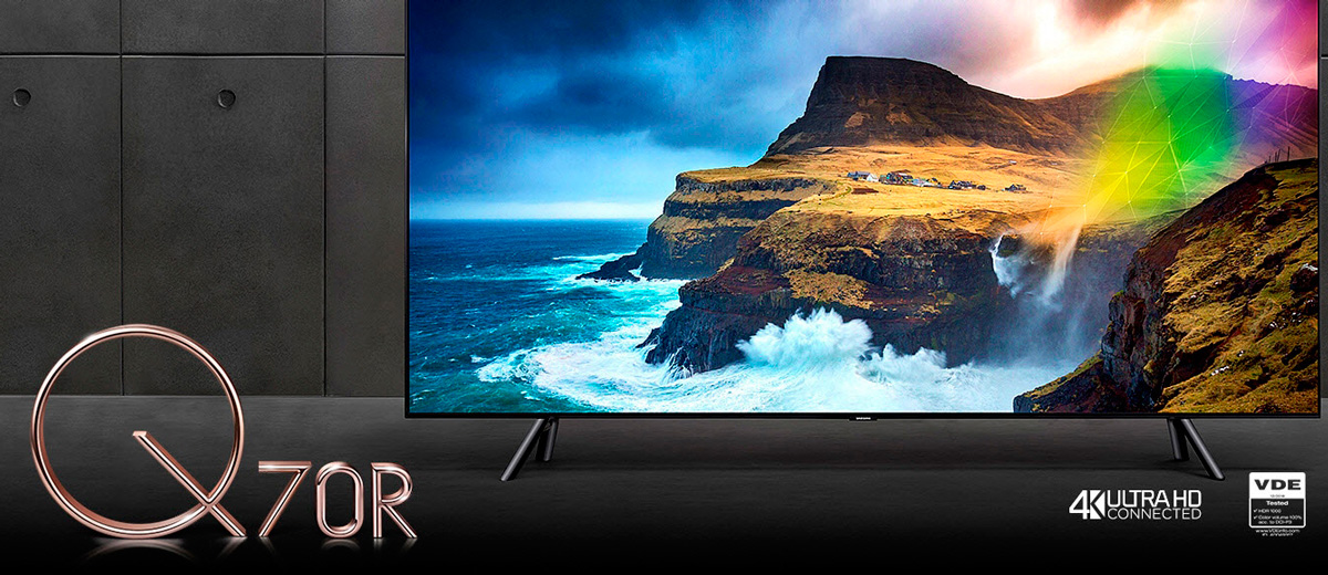 Телевізор Samsung 49 & quot; 4K Smart QLED TV Gray 2019 (Q70R) 