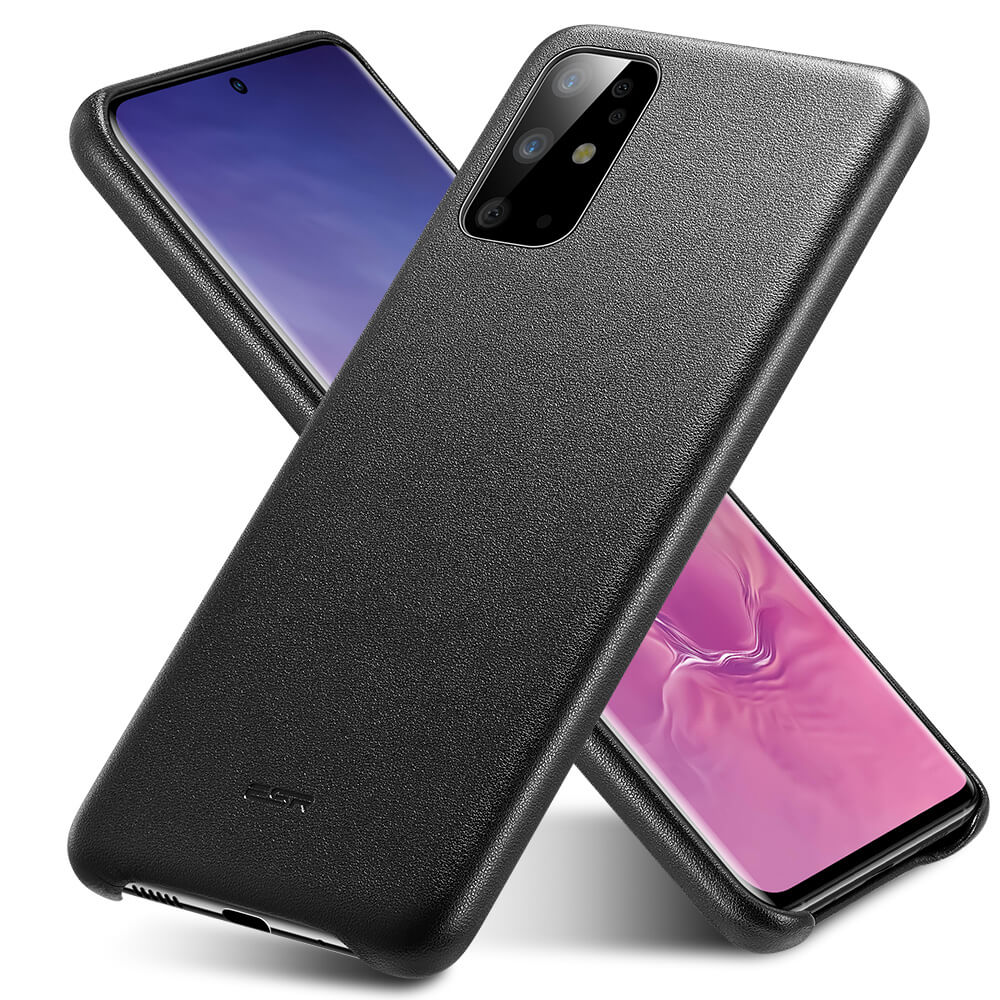 Черный кожаный чехол для Samsung Galaxy S20+ ESR Metro Premium Leather Black