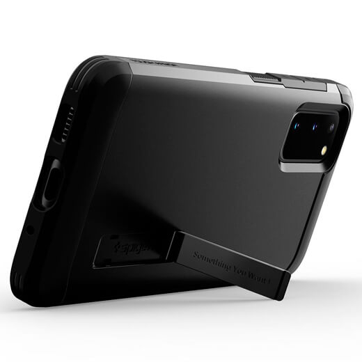 Протиударний чохол Spigen Tough Armor Gunmetal для Samsung Galaxy S20 має компактну підставку