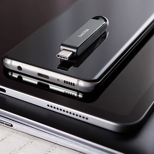 Портативна флешка SanDisk Ultra Flash Drive USB Type-C 64GB Black
