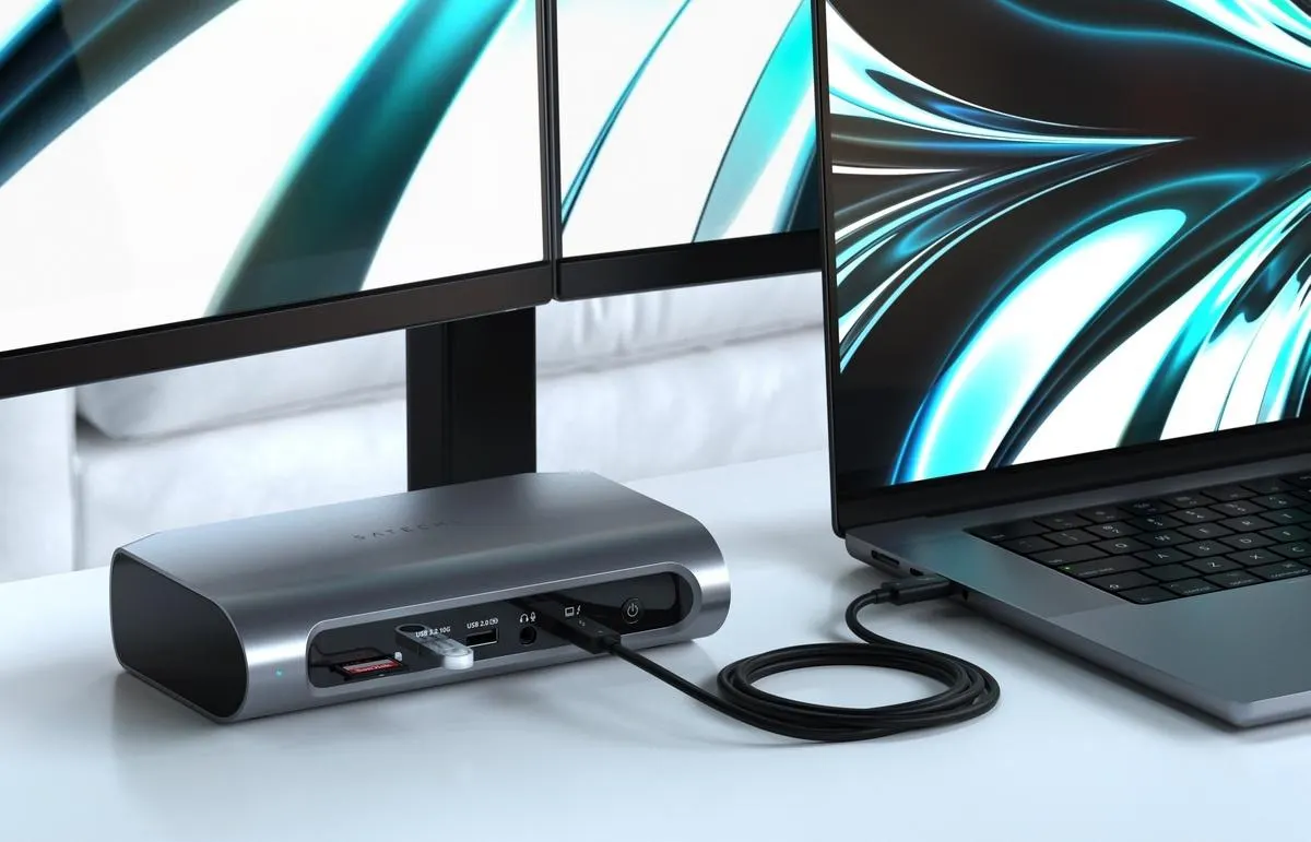 Хаб (адаптер) 16-в-1 USB-C Satechi Thunderbolt 4 Multimedia Pro Dock для MacBook | iMac | iPad | Windows