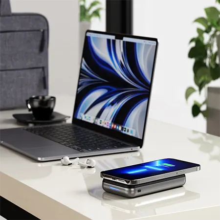 Купить беспроводное зарядное устройство Satechi Duo Wireless Charger Pover Stand 10000mAh