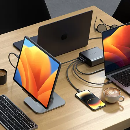 Быстрое зарядное устройство Satechi GaN Charger USB-C 6-PORT 200W