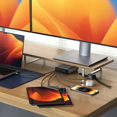 купить Украина зарядное устройство Satechi GaN Charger USB-C 6-PORT 200W