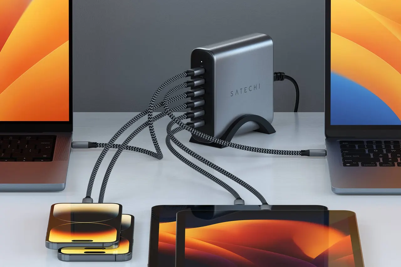 Зарядное устройство Satechi GaN Charger USB-C 6-PORT 200W цена
