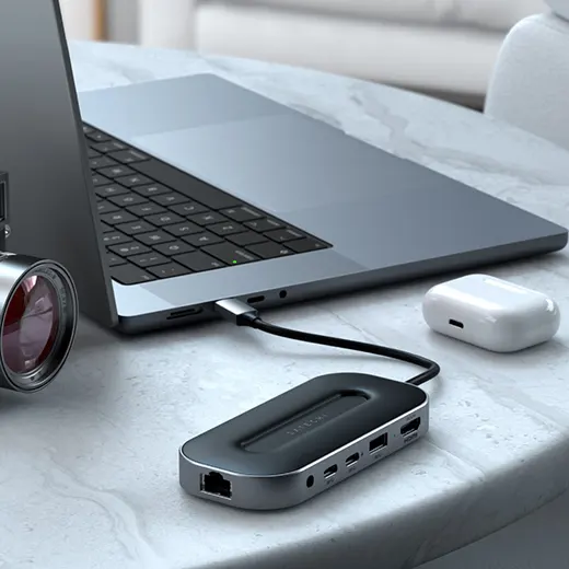 Багатопортовий хаб (адаптер) Satechi Multiport USB-4 Ethernet W2.5G для MacBook | iMac | iPad ціна