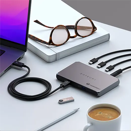 Хаб (адаптер) Satechi Thunderbolt 4 Slim HUB US для MacBook | iMac | iPad цена