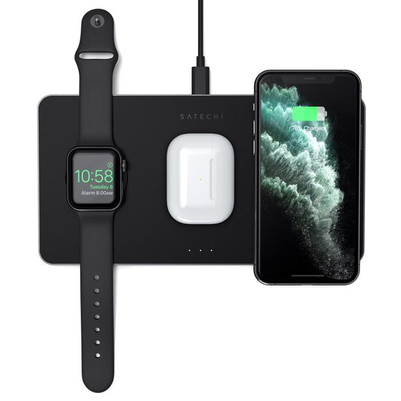 Беспроводная зарядка Satechi Trio Wireless Charging Pad