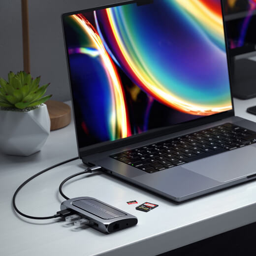 Хаб (адаптер) Satechi USB4 Multiport Adapter with 8K HDMI для MacBook | iMac | iPad купить
