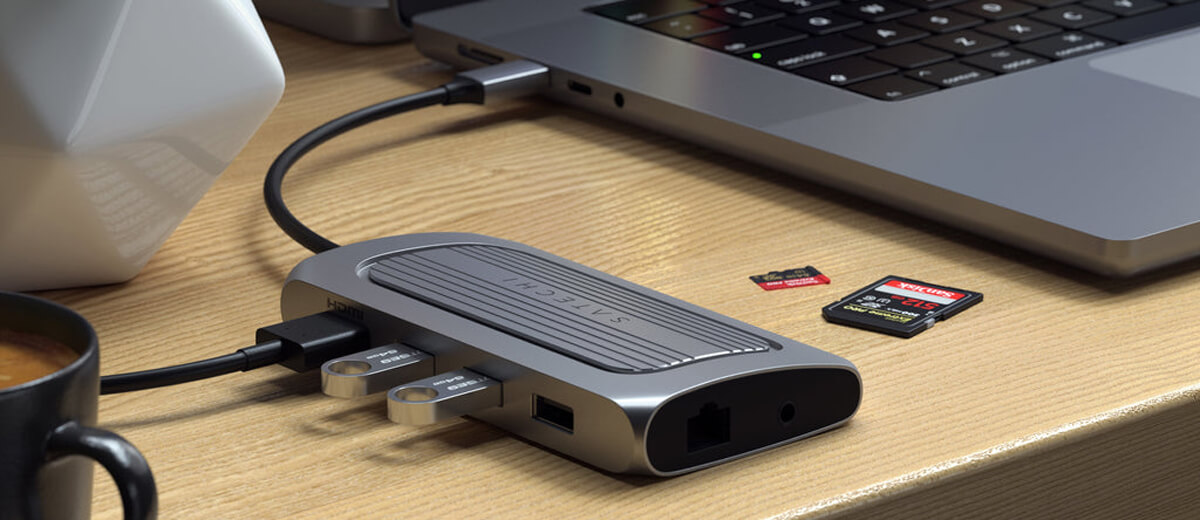 Хаб (адаптер) Satechi USB4 Multiport Adapter with 8K HDMI для MacBook | iMac | iPad купить Украина