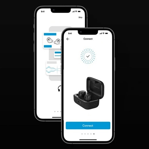 Smart Control у бездротових навушників Sennheiser Momentum True Wireless 3 Black із зарядним кейсом