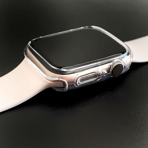 Тонкий прозорий чохол TPU oneLounge SilicolDots для Apple Watch SE 2 | SE | 6 | 5 | 4 40mm купити