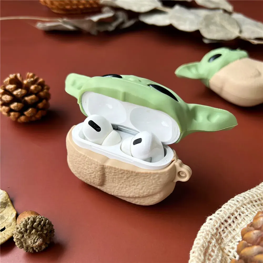 Силиконовый чехол для AirPods Pro 2 с Грогу из Мандалорец | iLoungeMax Baby Yoda