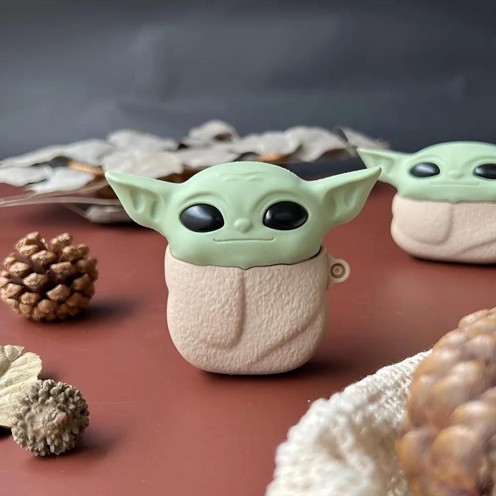 Силиконовый чехол для AirPods Pro 2 с Грогу из Мандалорец | iLoungeMax Baby Yoda