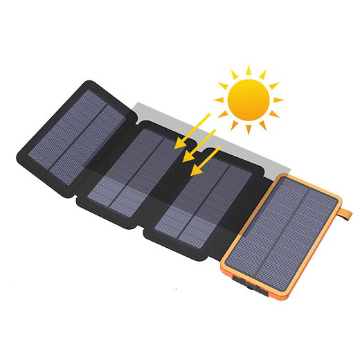 Водонепроницаемый Power Bank на солнечной батарее iLoungeMax Folding Power bank 8000mAh