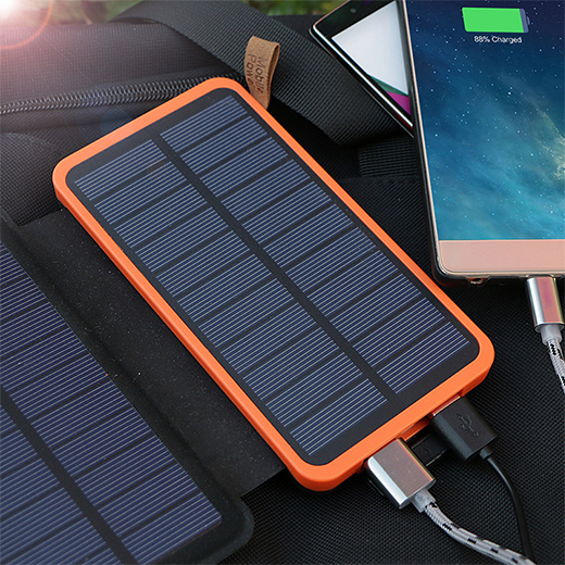 Водонепроницаемый Power Bank на солнечной батарее iLoungeMax Folding Power bank 8000mAh