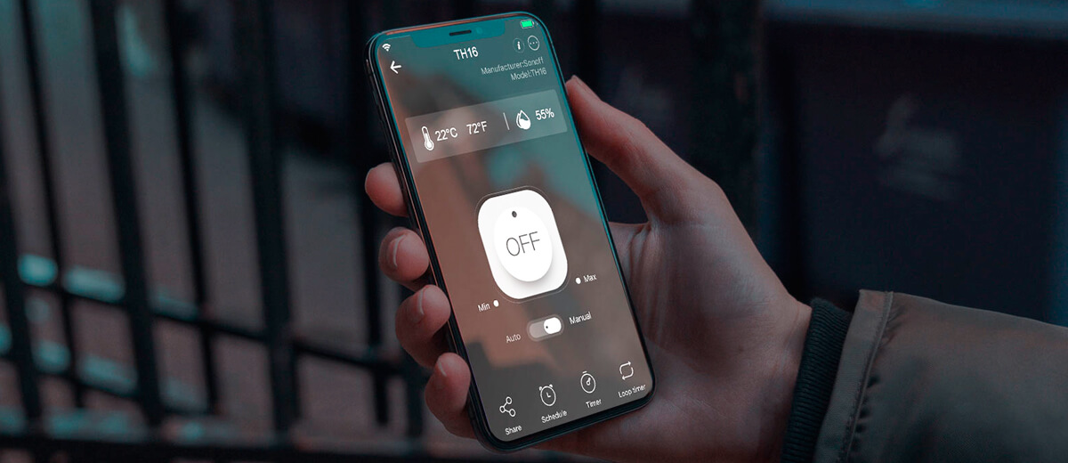 Термостат (терморегулятор) Sonoff HomeKit для устройства 220V 3500W