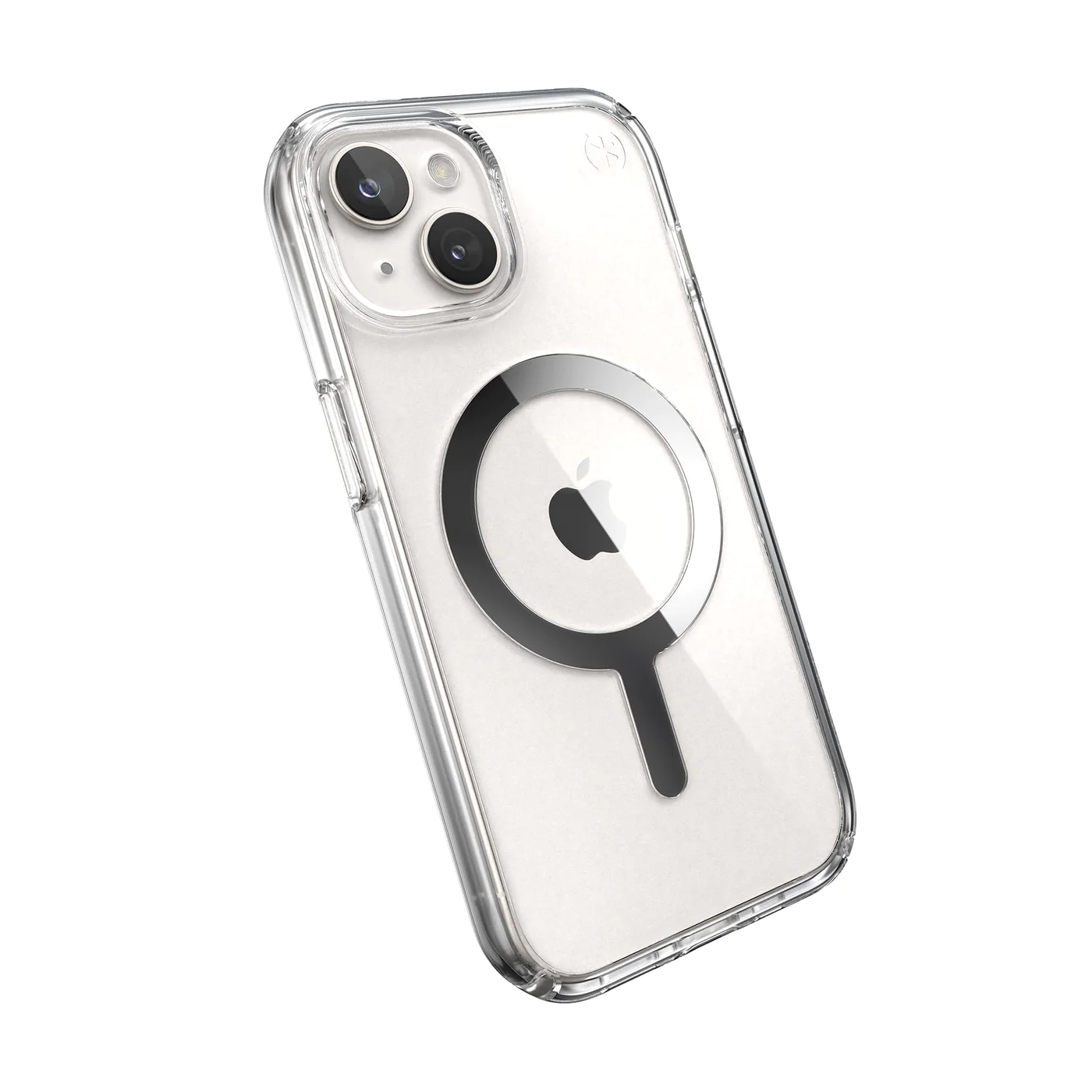 Прозорий чохол з MagSafe Speck Presidio Perfect-Clear Clear/Chrome для iPhone 15