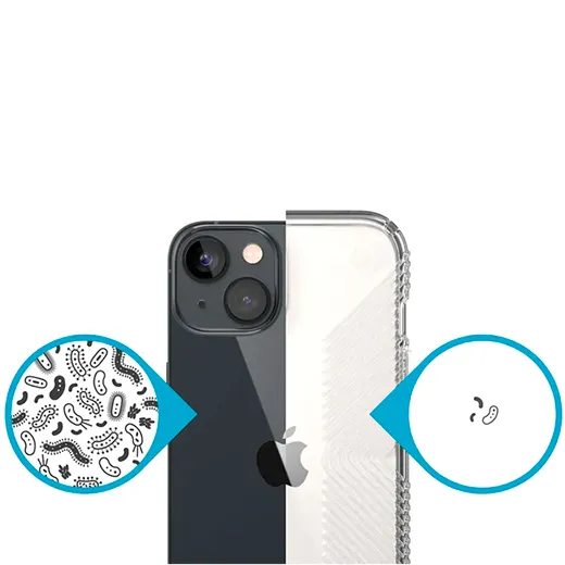 Противоударный чехол Speck Presidio Perfect-Clear with Grips для iPhone 14 | 13 двухслойная конструкция