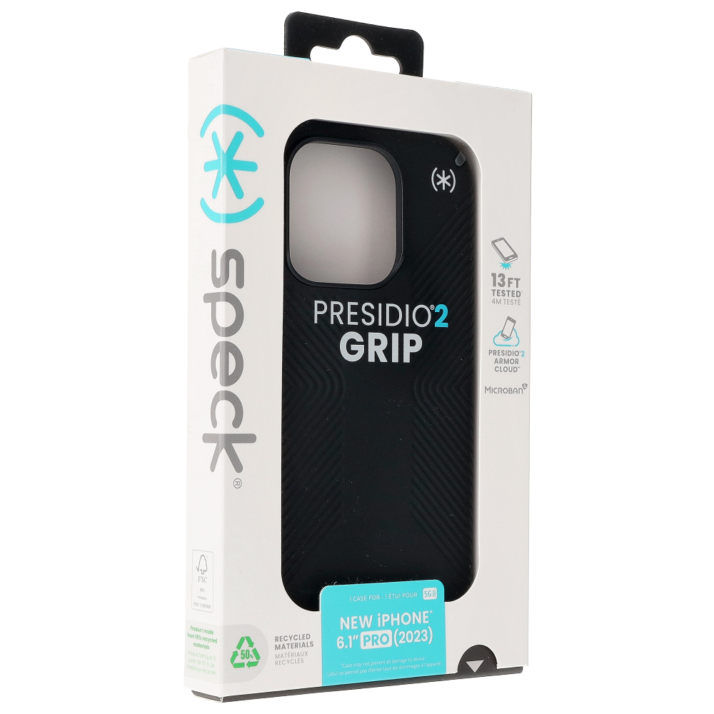 Чохол Speck Presidio2 Grip для Apple iPhone 15 Pro, чорний