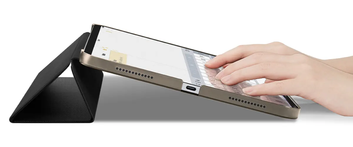 Магнітний чохол-книжка Spigen Case Liquid Air Folio Black для iPad 10 10.9" (2022)