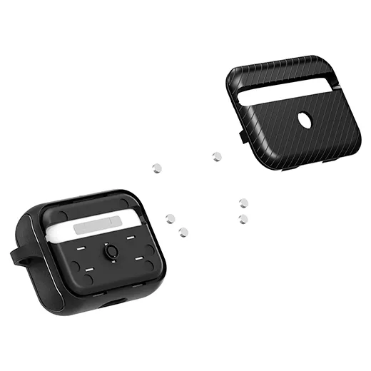 Протиударний чохол Spigen Case Mag Armor MagFit Matte Black для AirPods Pro тонкий дизайн