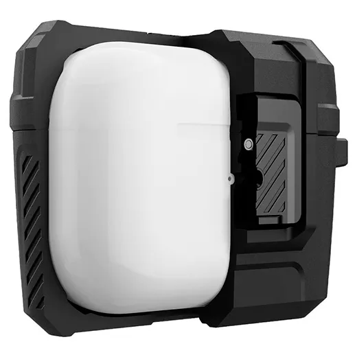 Цена противоударного чехла Spigen Case Lock Fit Matte Black для AirPods Pro