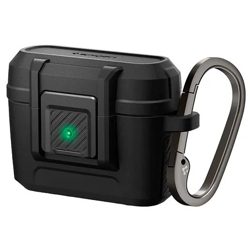 Противоударный чехол Spigen Case Lock Fit Matte Black для AirPods Pro купить