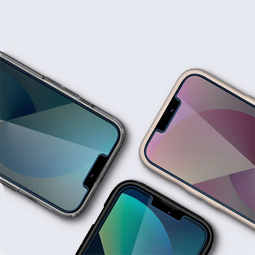 Захисне скло антишпигун Spigen EZ FIT GLAS.tR Privacy для iPhone 13 mini (2 шт.) &mdash; надійний захист