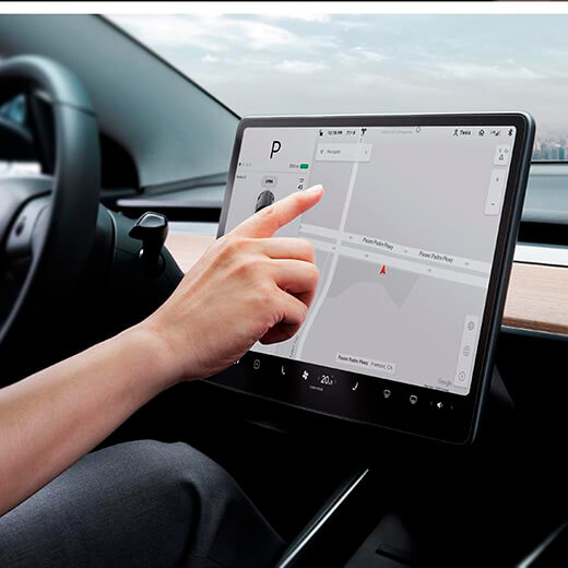 Защитная стекло на экран Spigen EZ FIT GLAS.tR для Tesla Model 3/Y