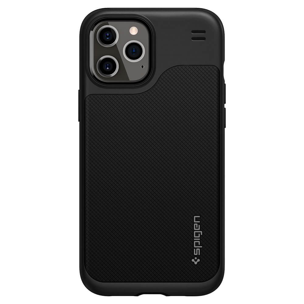 Чорний силіконовий чохол Spigen Hybrid NX для iPhone 12