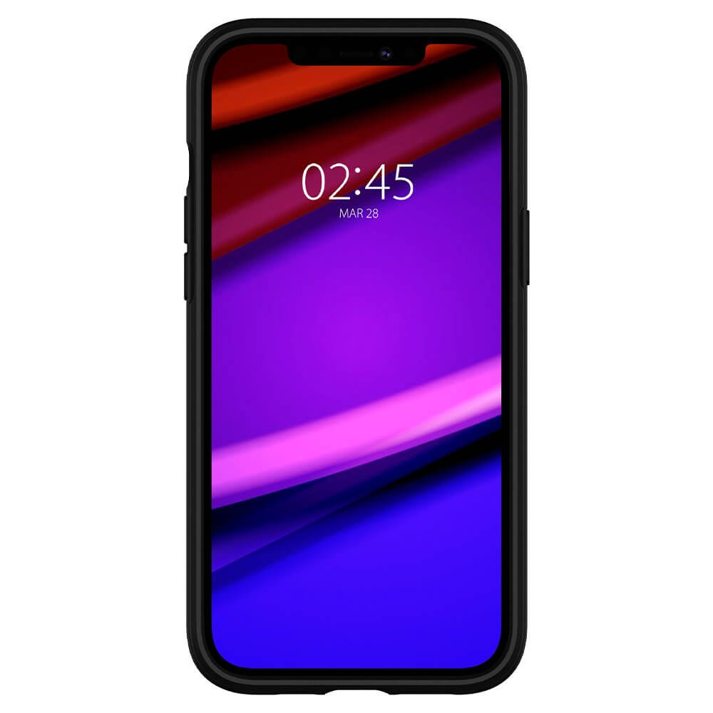 Чорний силіконовий чохол Spigen Hybrid NX для iPhone 12