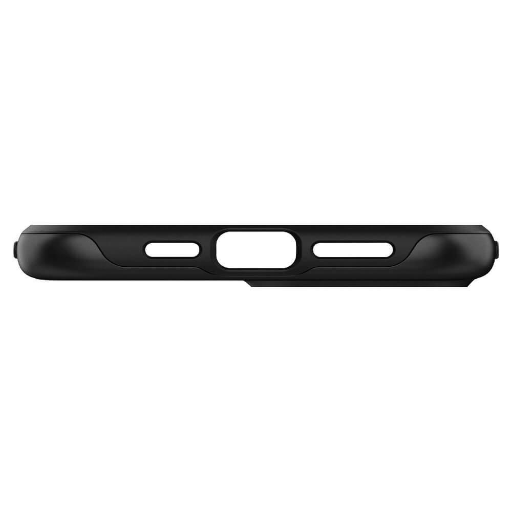 Чорний силіконовий чохол Spigen Hybrid NX для iPhone 12