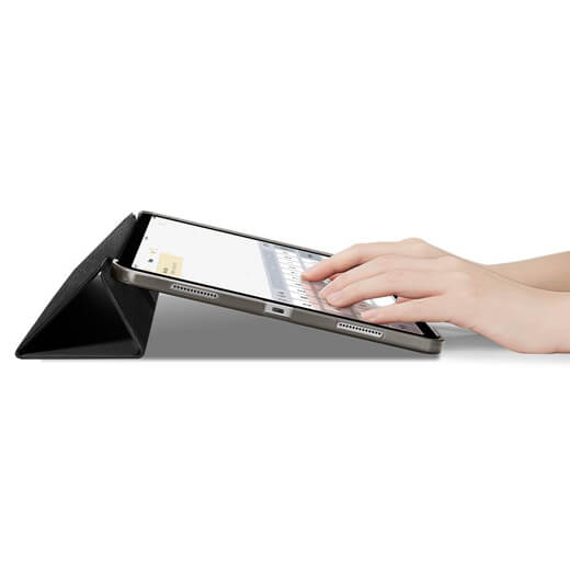 Чохол-книжка з тримачем для Apple Pencil Spigen Liquid Air Folio Black для iPad Pro 12.9 "(2021)