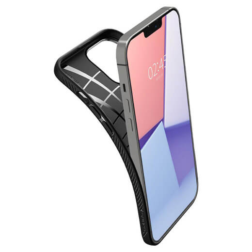 Максимальная защита вместе с защитным чехлом Spigen Liquid Air Navy Blue для iPhone 13