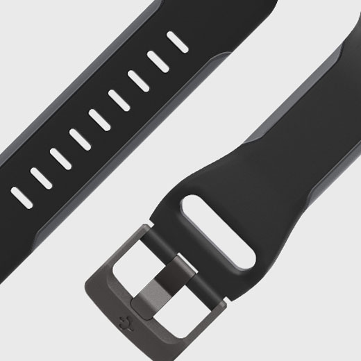 Чорний протиударний чохол-ремінець Spigen Liquid Air Pro для Apple Watch 40 mm SE 6 | 5 | 4