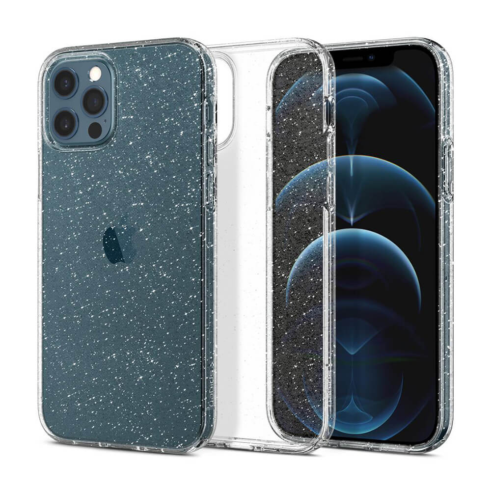 Силіконовий чохол Spigen Liquid Crystal Glitter для iPhone 12