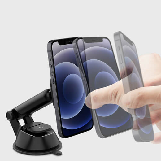 Магнітний автодержатель Spigen OneTap Magnetic Car Mount для iPhone 14 | 13 | 12