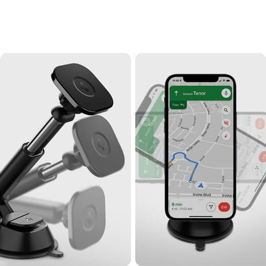 Магнітний автодержатель Spigen OneTap Magnetic Car Mount для iPhone 14 | 13 | 12