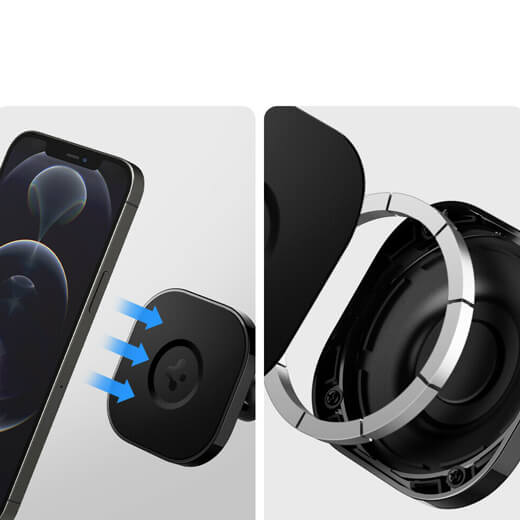 Магнітний автодержатель Spigen OneTap Magnetic Car Mount для iPhone 14 | 13 | 12