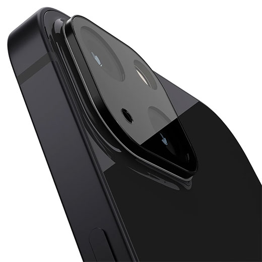 Захисне скло на камеру Spigen Optik Lens Protector Black для iPhone 13 mini | 13 (2 шт.) Оснащено олеофобним покриттям