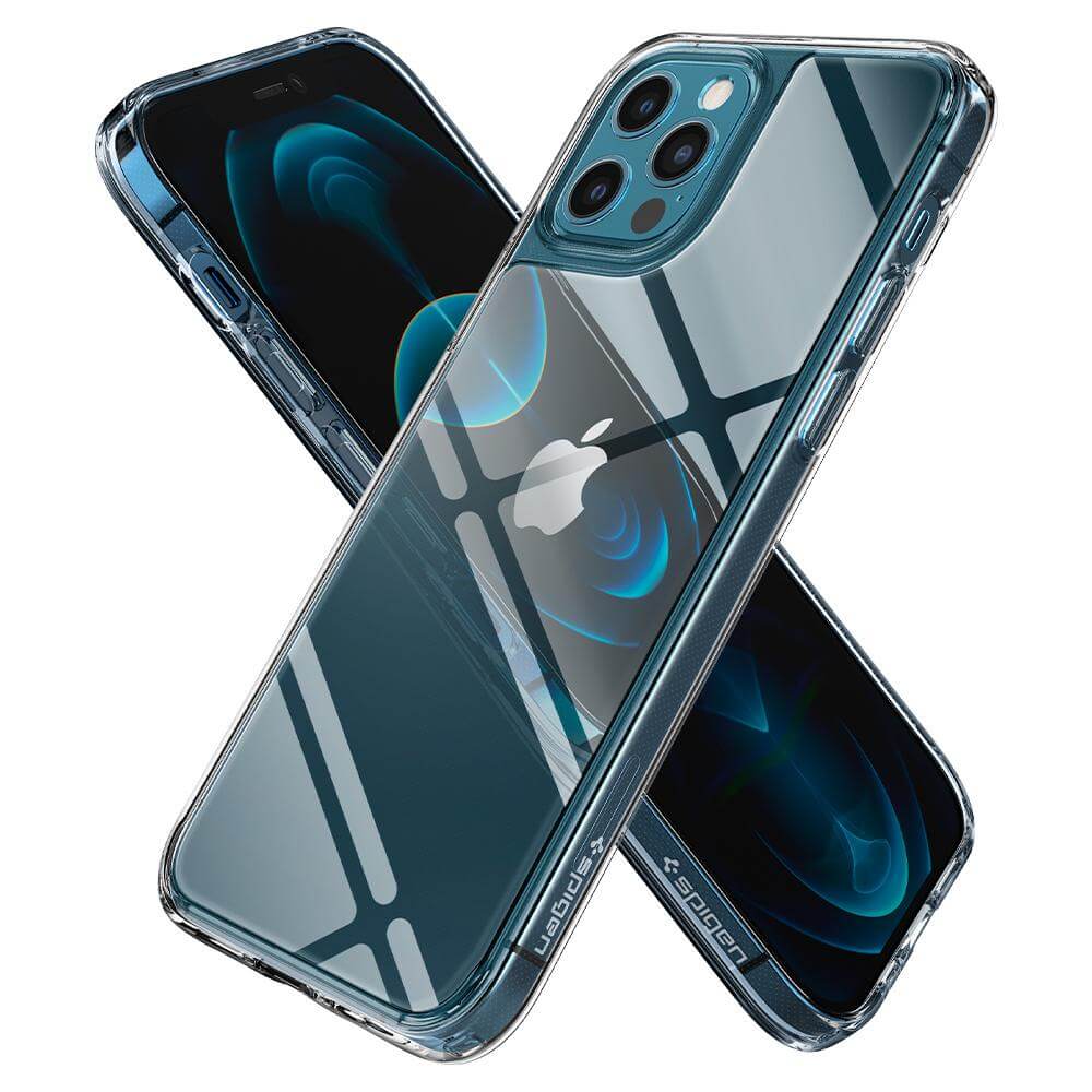 Стеклянный чехол Spigen Quartz Hybrid для iPhone 12 Pro Max