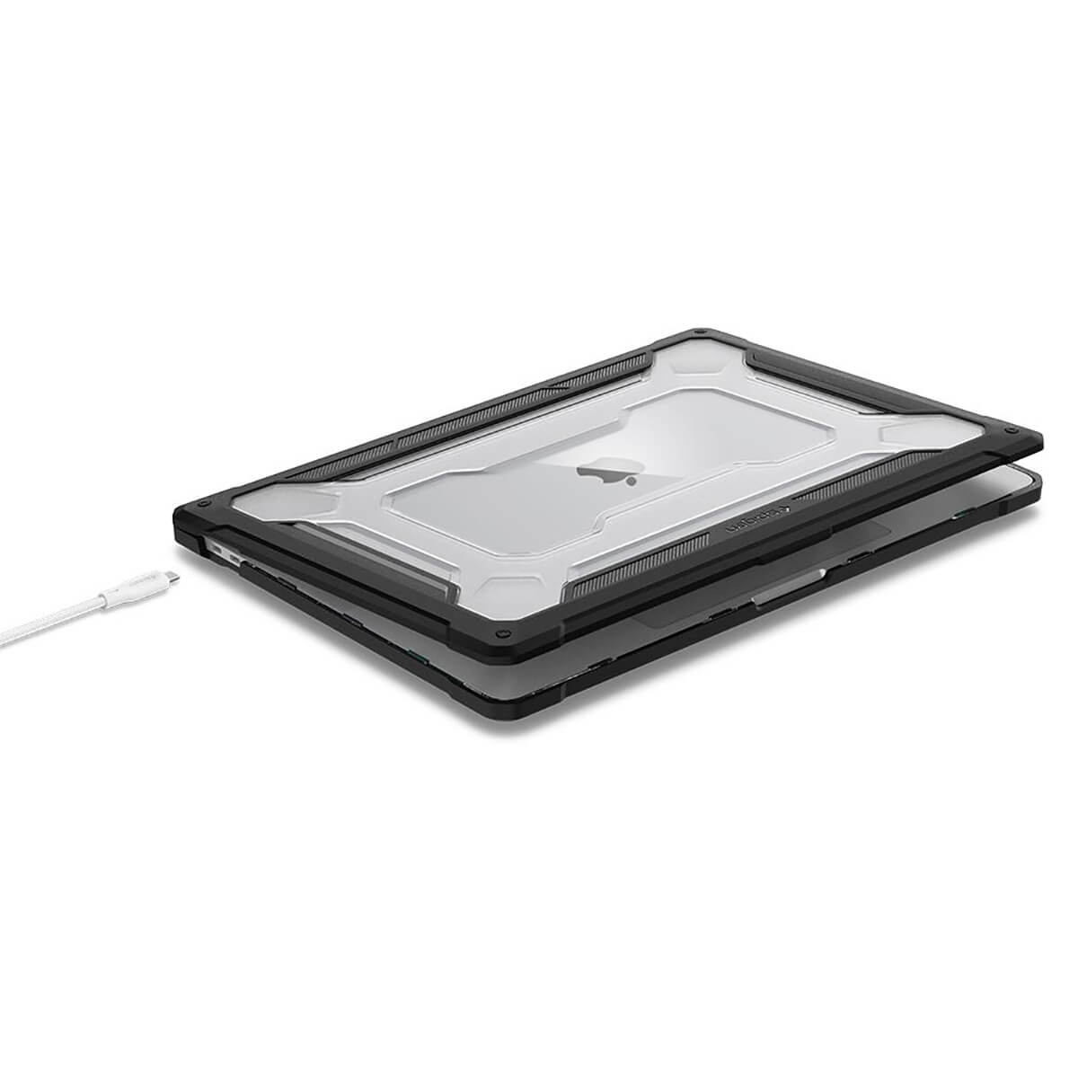 Противоударный чехол Spigen Rugged Armor для MacBook Pro 16"
